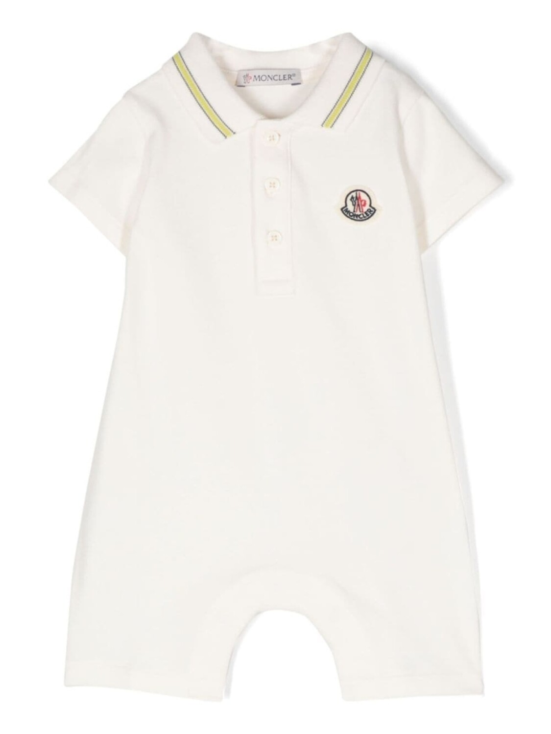

Moncler Enfant ромпер с нашивкой-логотипом, нейтральный цвет