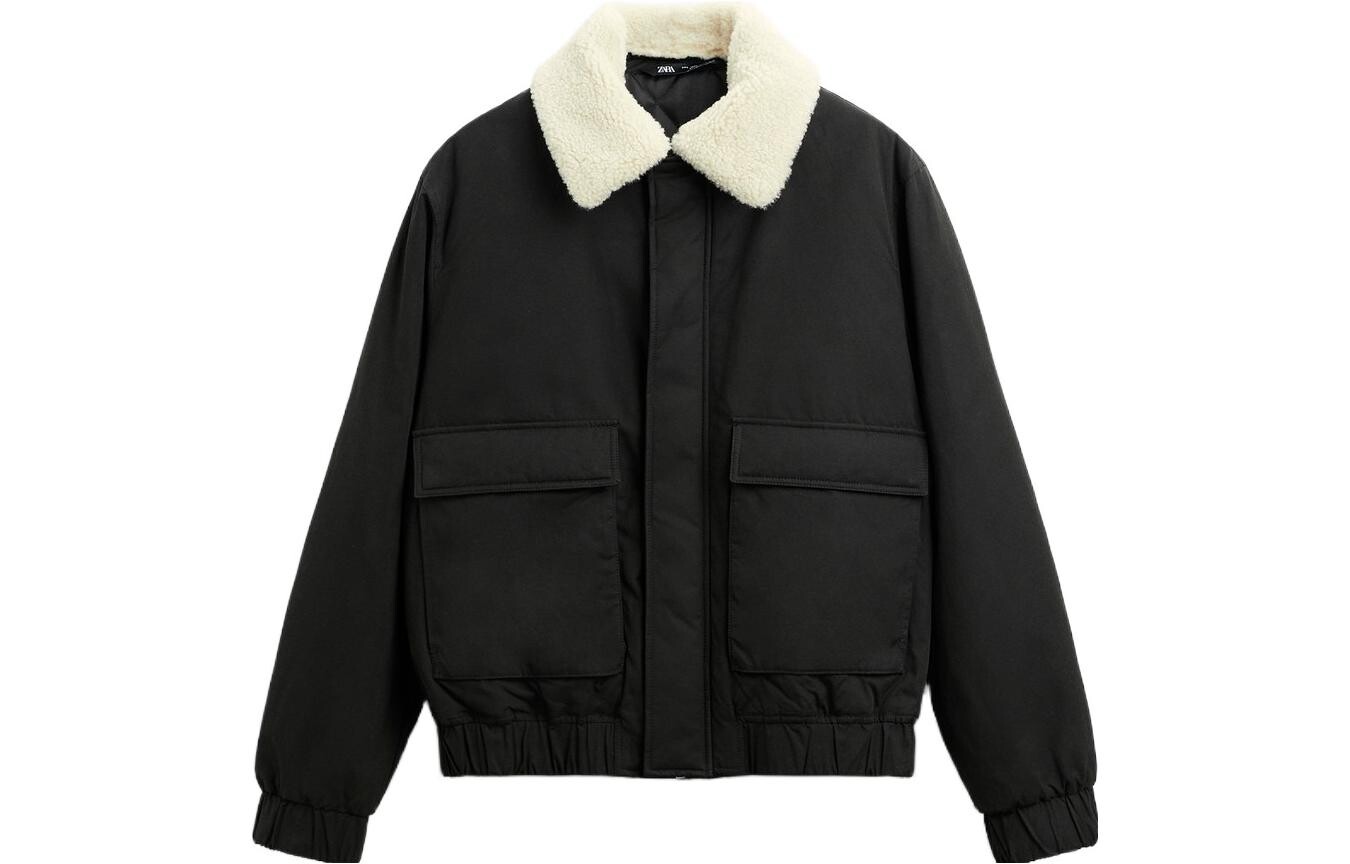 

Куртка мужская черная Zara, черный