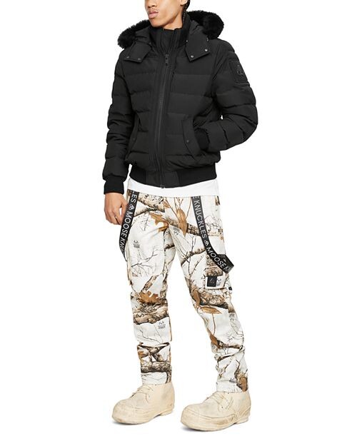 

Укороченный пуховик из овчины Scotchtown Moose Knuckles, цвет Black