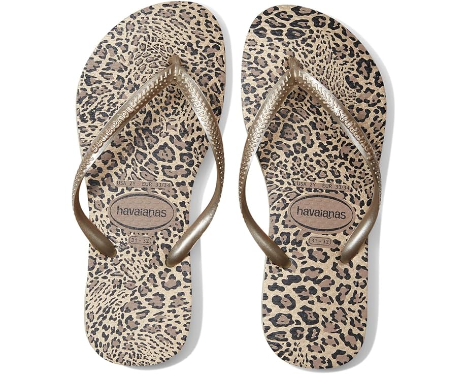 

Сандалии Havaianas Slim Animals Flip Flop Sandal, цвет Sand Grey/Golden