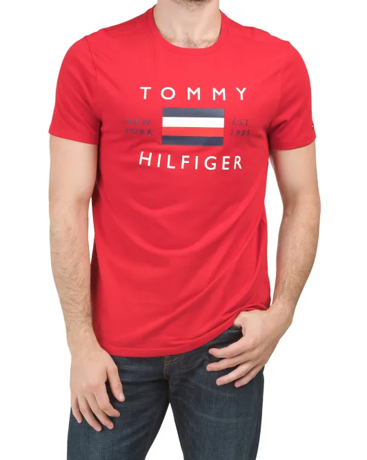 

Футболка с короткими рукавами, созданная Corp Tommy Hilfiger, красный