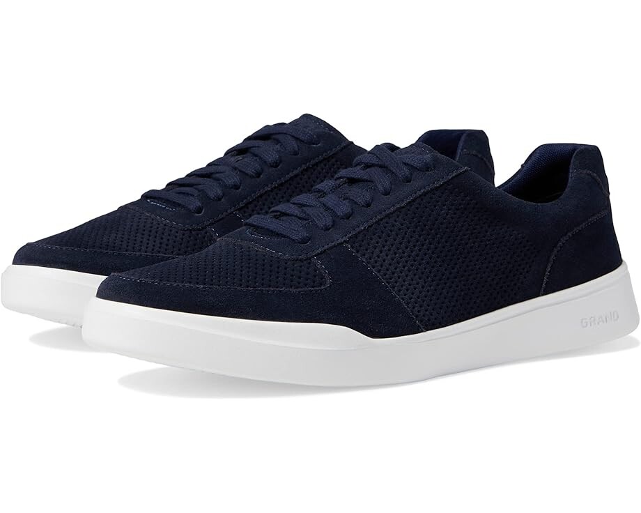 

Кроссовки Cole Haan Grand Crosscourt Modern Perforated Sneaker, цвет Navy Blazer Suede/Optic White