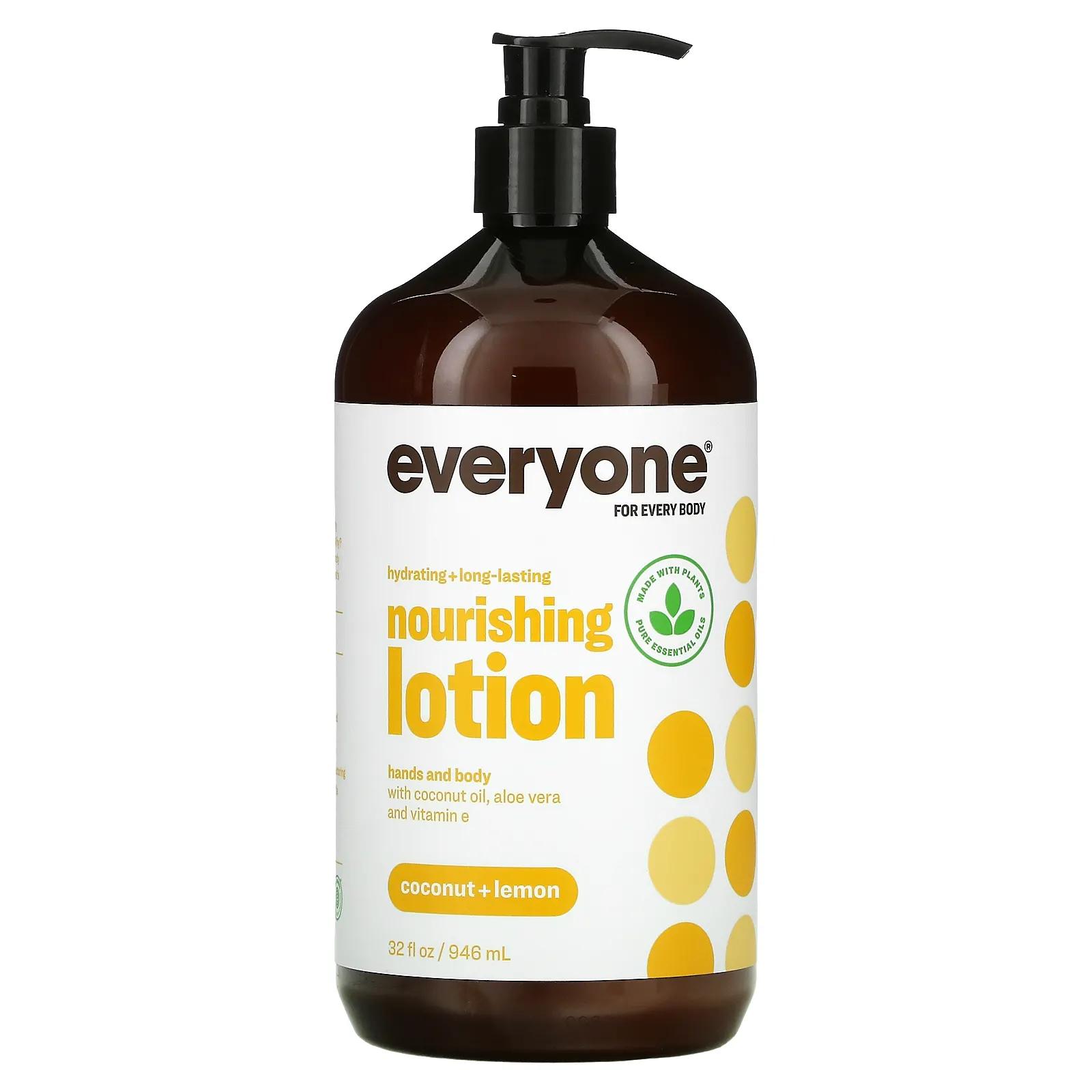 EO Products Everyone for Every Body Питательный лосьон для тела Кокос + лимон 32 жидких унции цена и фото