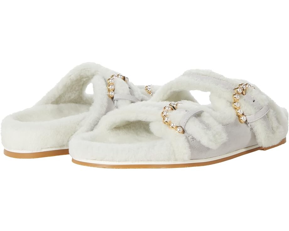

Сандалии Stuart Weitzman Piper Chill Slide Sandal, цвет Perla/White
