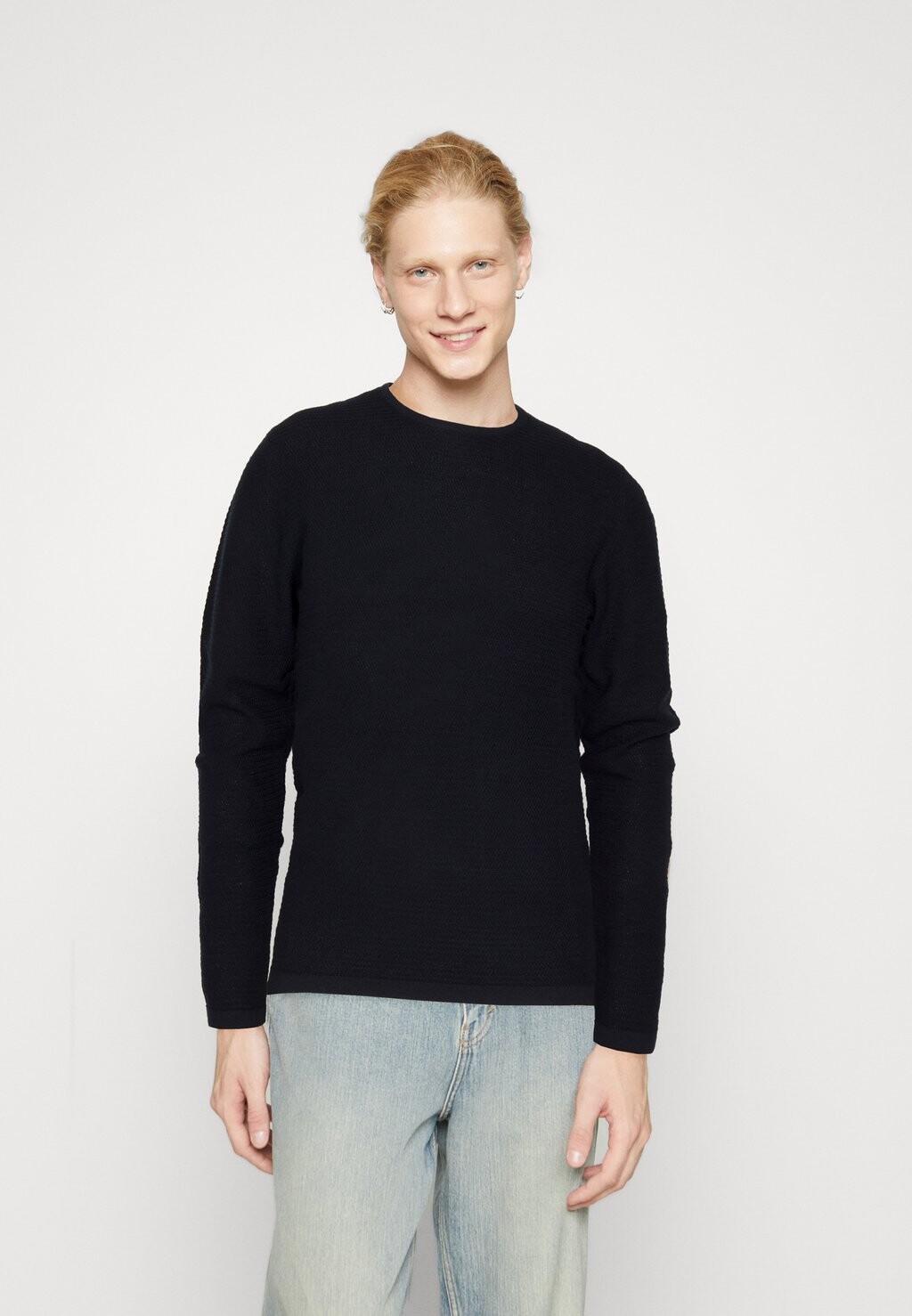 Джемпер JJEGREG CREW NECK Jack & Jones, темно-синий джемпер fqkyle stripe crew neck fq1924 темно синий