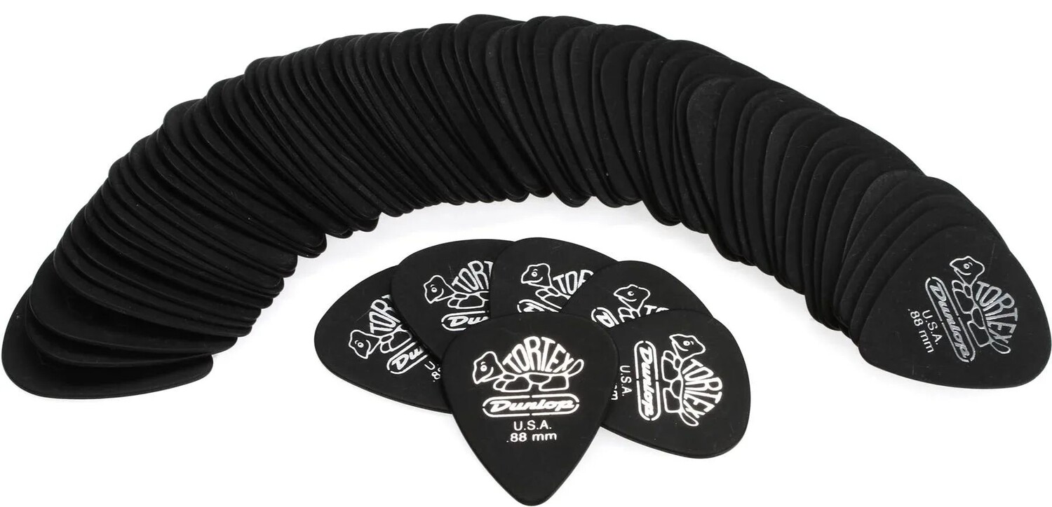 

Медиаторы Dunlop Tortex Standard, черные как смоль, 0,88 мм (72 шт. в упаковке)