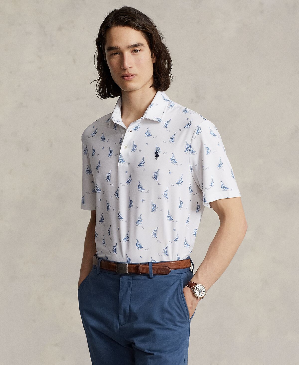 

Мужская рубашка-поло классического кроя для мужчин Polo Ralph Lauren