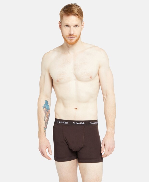 

Шорты-боксеры, комплект из 3 шт. Calvin Klein, коричневый