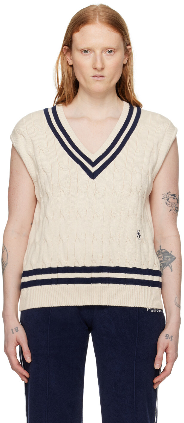 

Кремового цвета Prince Edition Жилет Sporty & Rich