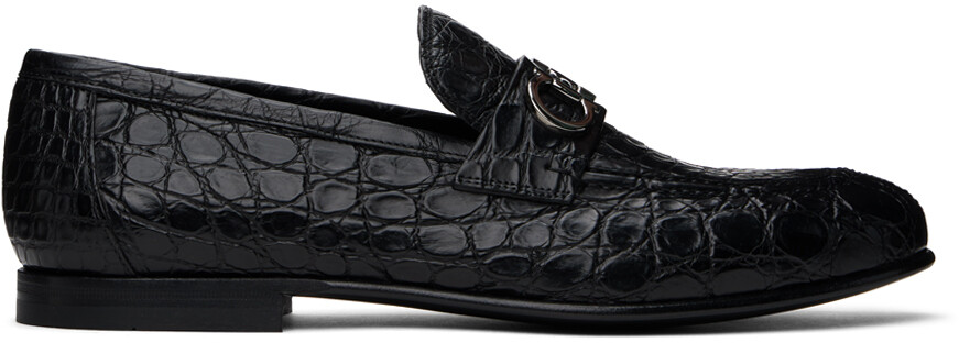 

Черные лоферы Gin Lux Ferragamo