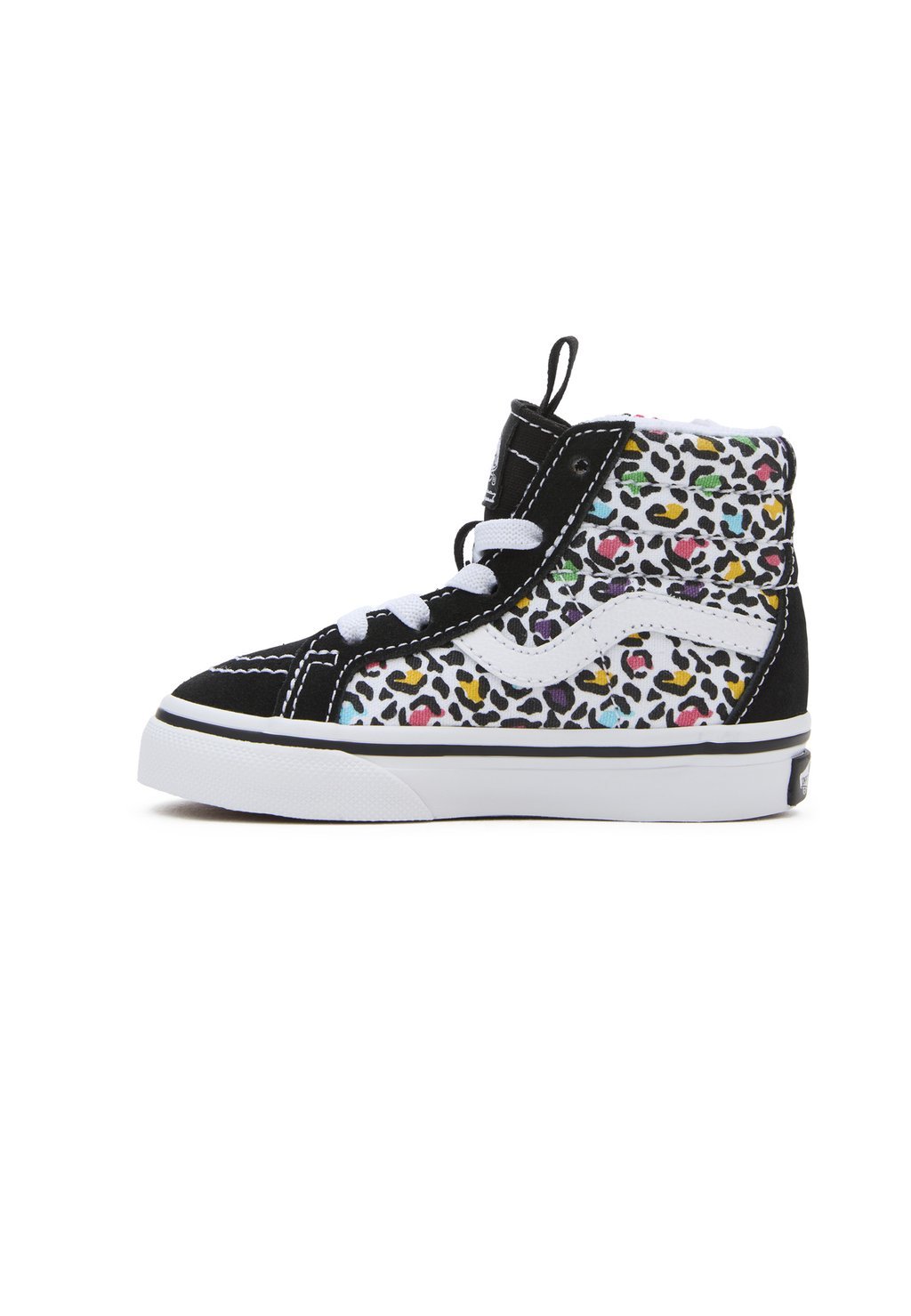 кроссовки next signature side zip black animal Ботильоны на шнуровке SK8-HI REISSUE SIDE ZIP Vans, цвет animal pop black multi