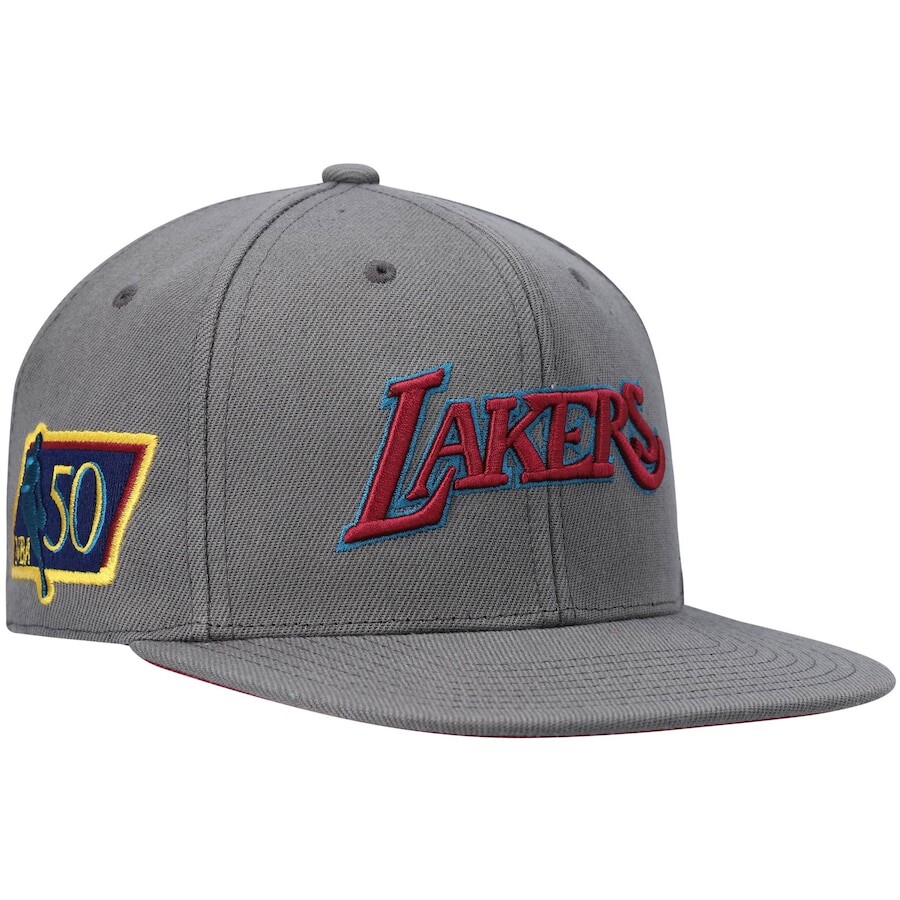 

Бейсболка Mitchell & Ness Los Angeles Lakers, угольный