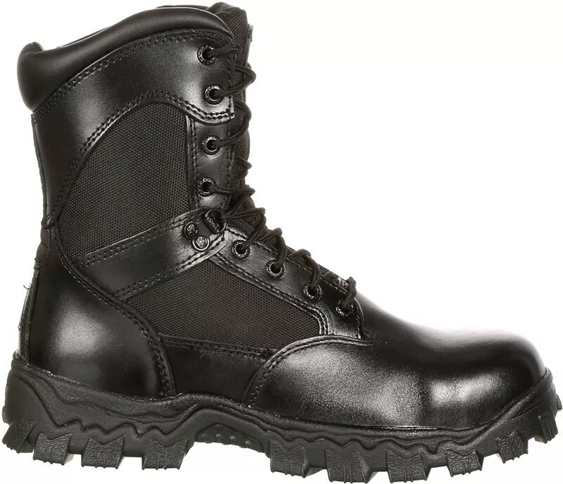Мужские рабочие ботинки Rocky AlphaForce 8 дюймов водонепроницаемые с композитным носком, черный мужские водонепроницаемые рабочие ботинки rocky alphaforce