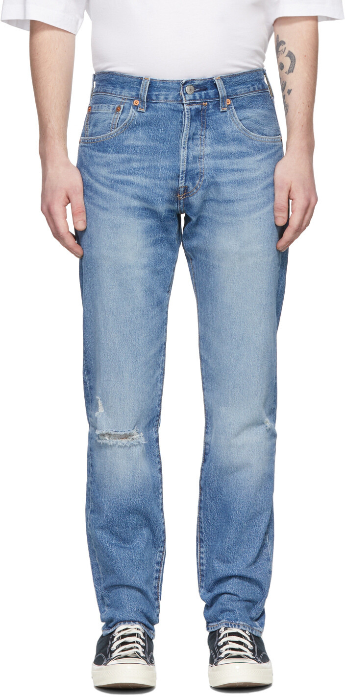 

Синие прямые джинсы 501 93 Levi's