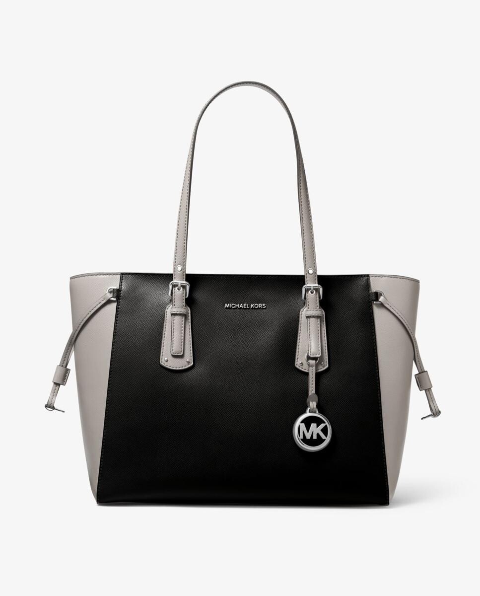 

Черная кожаная большая сумка на плечо Voyager Michael Michael Kors, черный