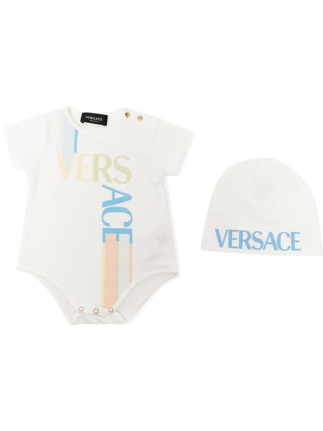 

Versace Kids ромпер с логотипом, белый