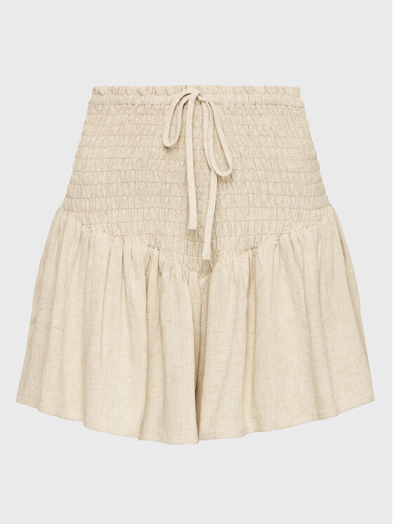 

Тканевые шорты стандартного кроя Gina Tricot, бежевый