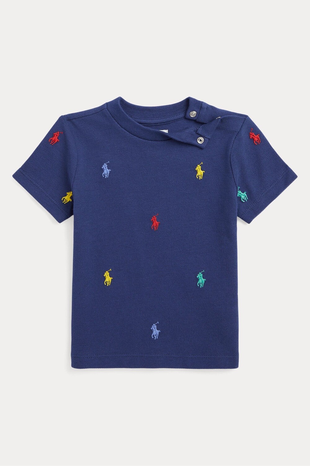 

Синяя детская футболка с логотипом пони Polo Ralph Lauren, синий