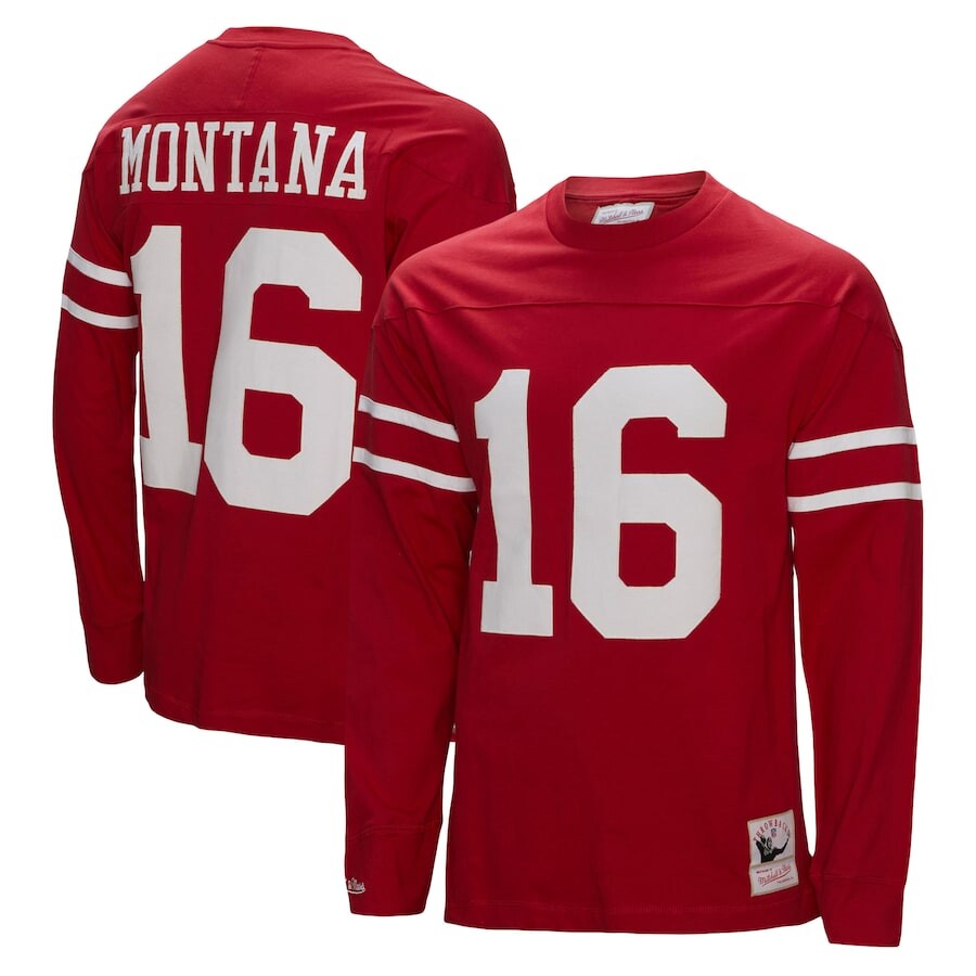 

Футболка с длинным рукавом Mitchell & Ness San Francisco 49Ers, алый