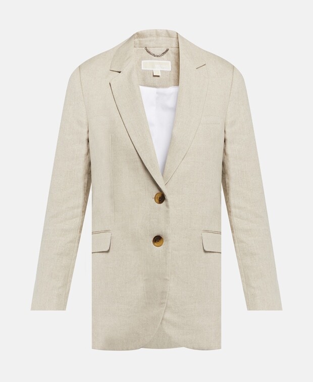 

Льняной пиджак Michael Michael Kors, экрю