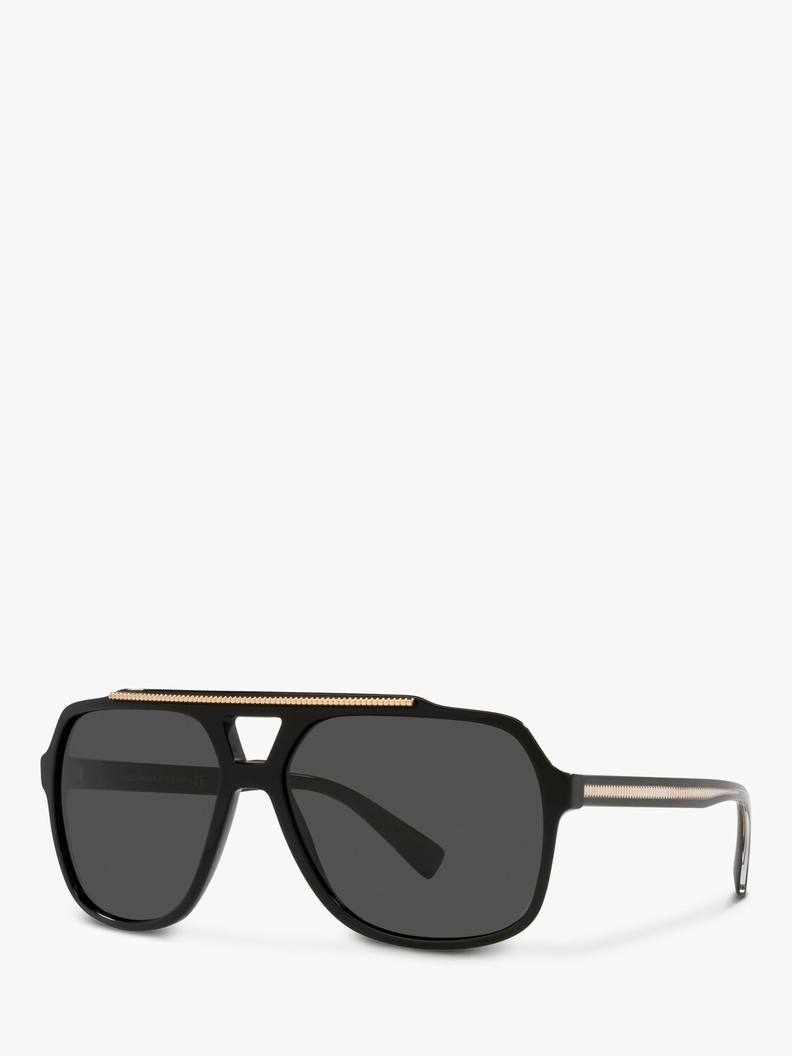 

Dolce & Gabbana DG4388 Мужские солнцезащитные очки-авиаторы, черные/серые