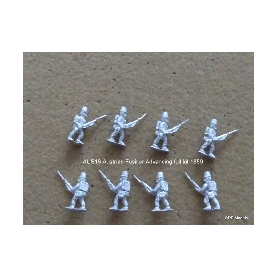 

Австрийские фузилеры наступают, полный комплект, 1859 г., Freikorps 15 - Assorted Pre-1900 Miniatures (15mm)
