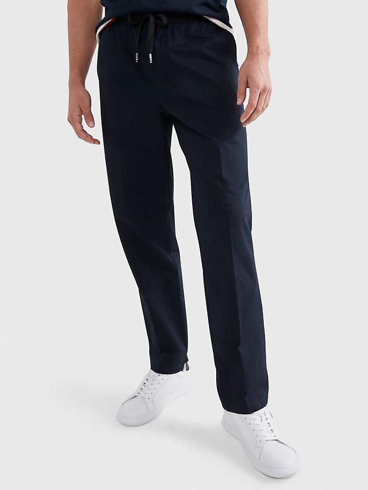 

Брюки из однотонного твила с кулиской Tommy Hilfiger