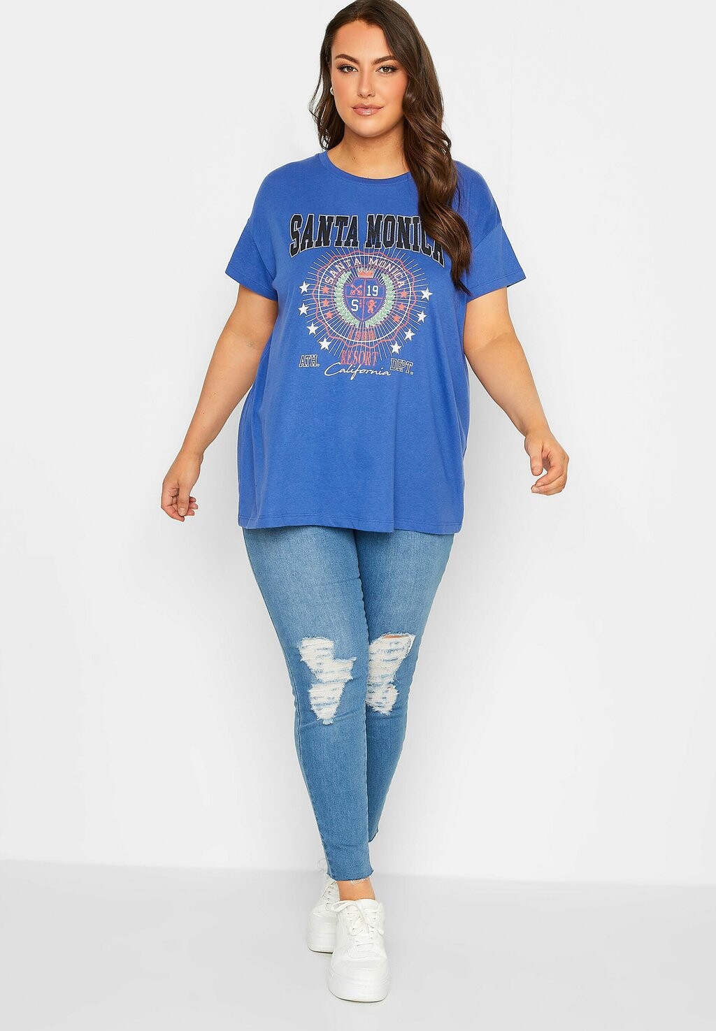 

Футболка с принтом Yours Clothing, синий