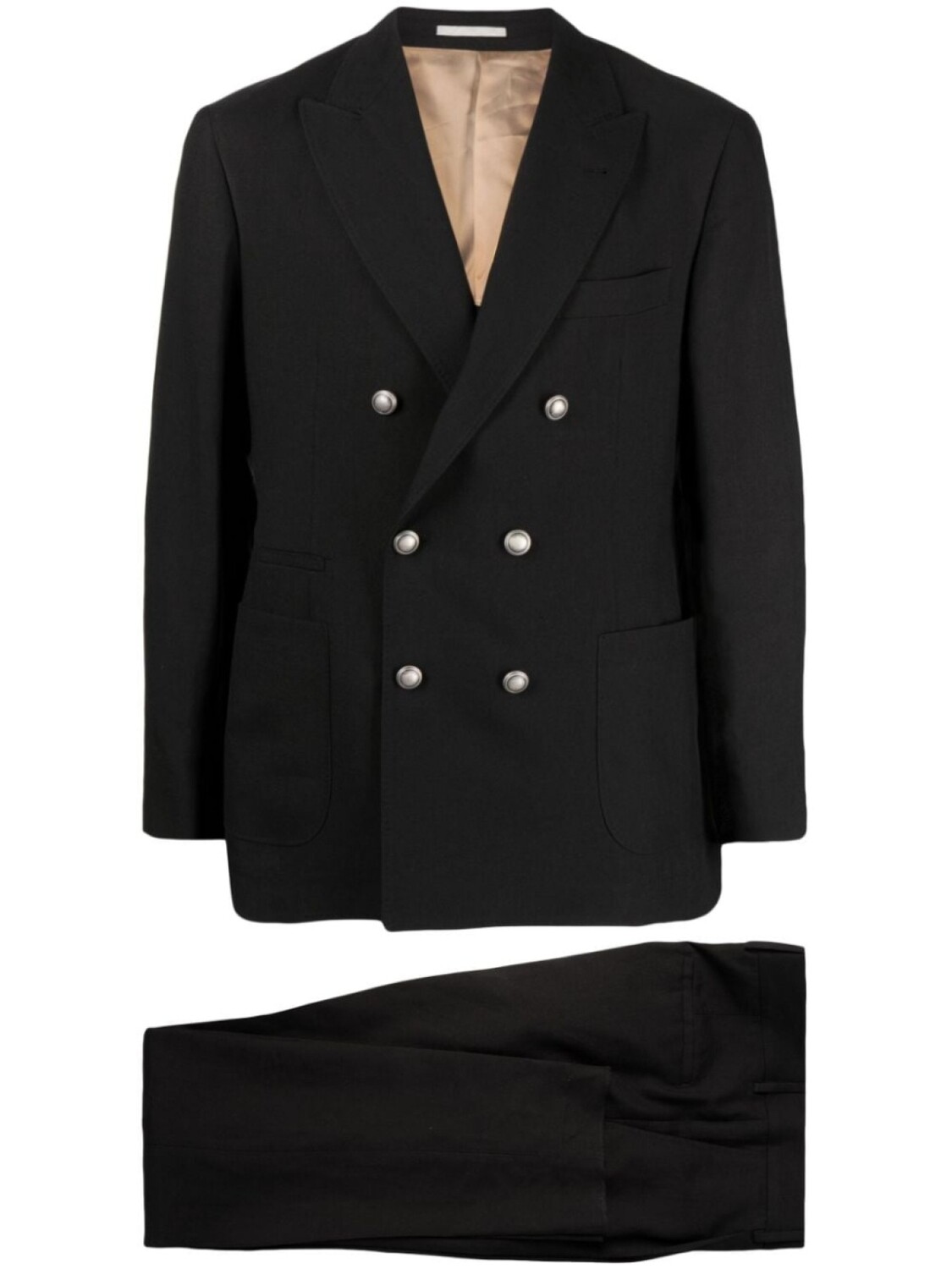

Brunello Cucinelli костюм с двубортным пиджаком, черный