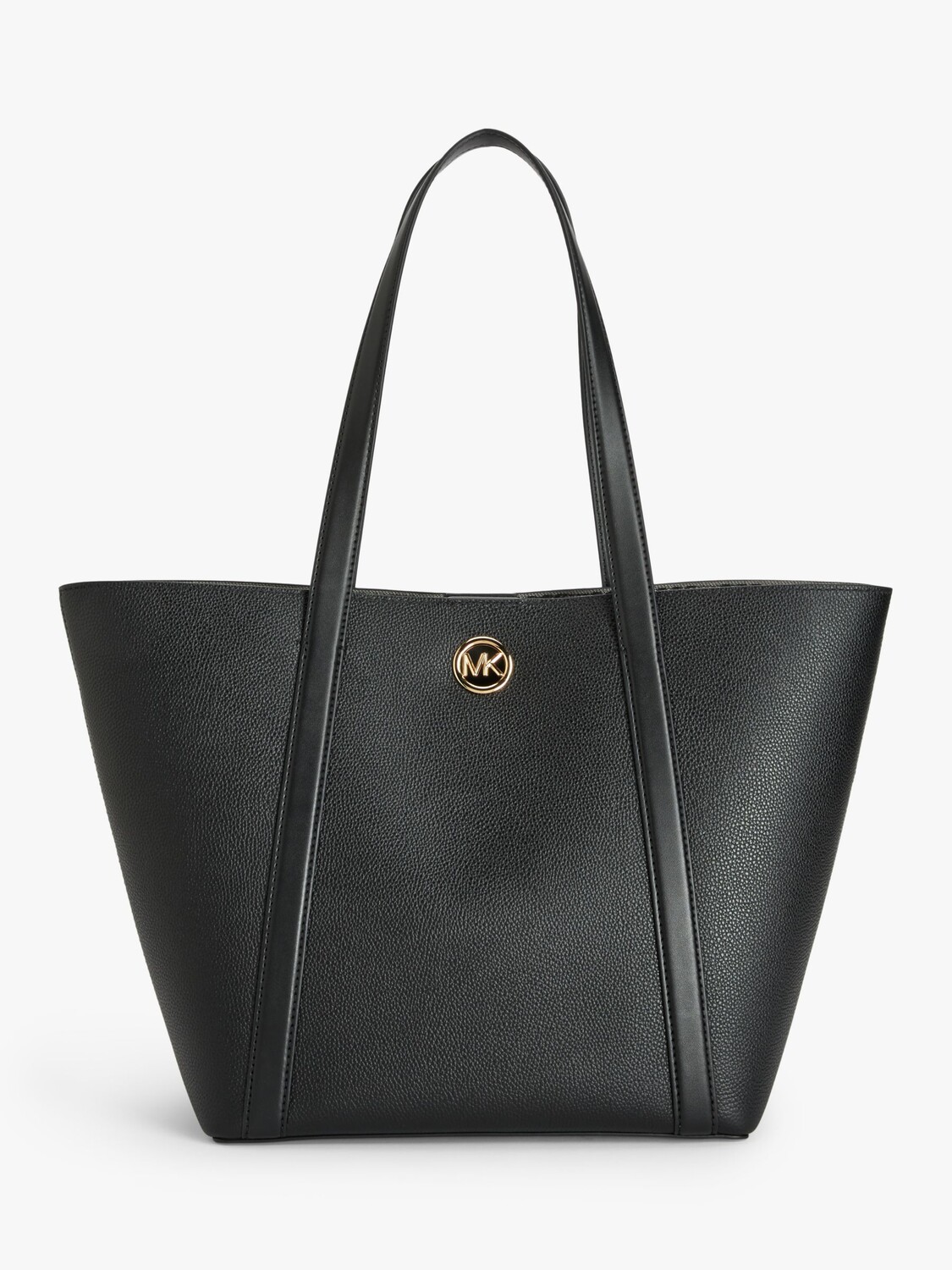

Кожаная большая сумка Michael Kors Hadleigh, чемодан, черный