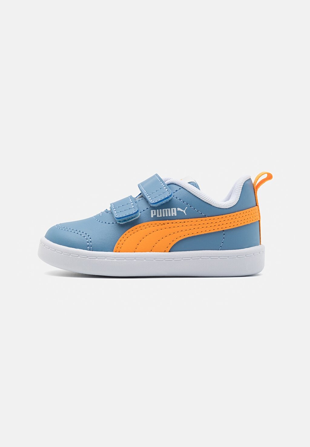 

Низкие кроссовки Courtflex Unisex Puma, цвет zen blue/clementine/white
