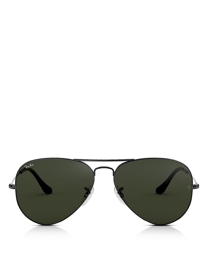 

Оригинальные солнцезащитные очки-авиаторы Brow-Bar, 58 мм Ray-Ban