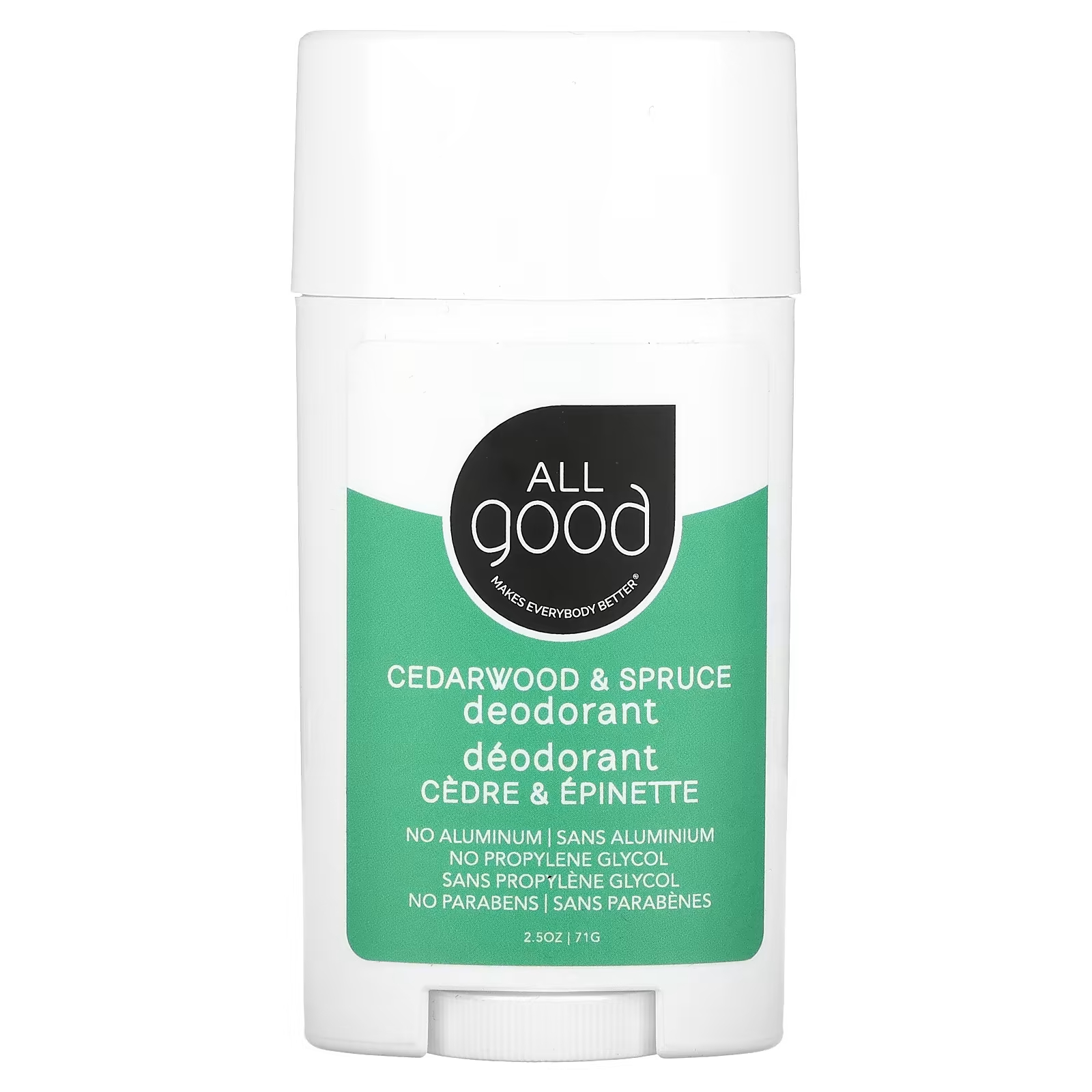 Дезодорант All Good Products кедр и ель, 71 гр. all good products дезодорант без запаха 71 г 2 5 унции