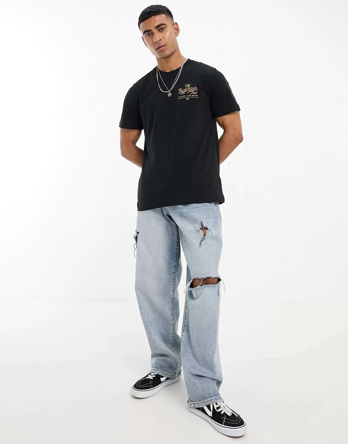 

Черная футболка True Religion, Черный