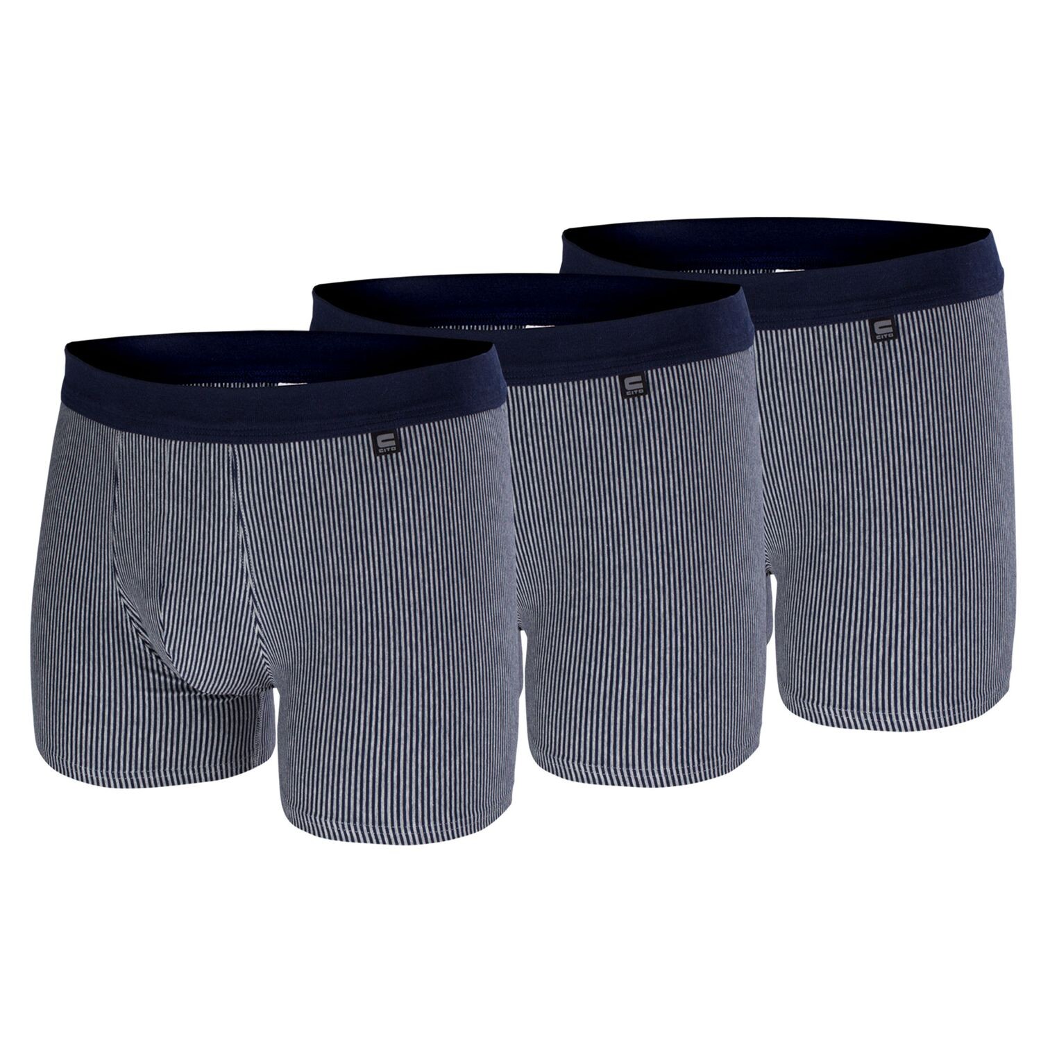 

Боксеры CiTO Boxershorts 3 шт, цвет Grau melange / navy