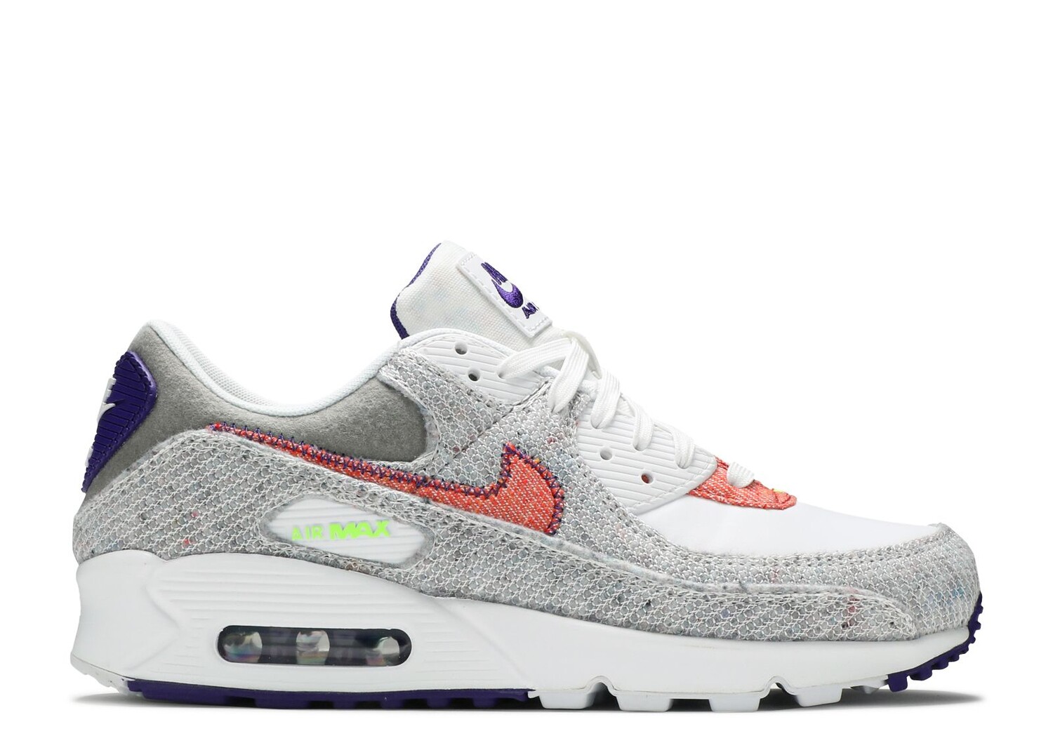 

Кроссовки Nike Air Max 90 'Recycled Jerseys Pack', белый, Белый;серый