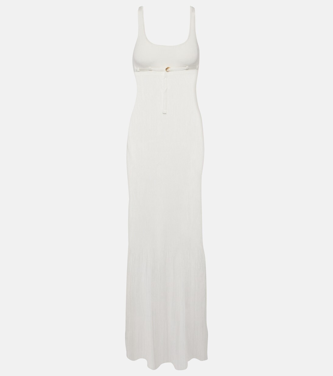 

Платье макси в рубчик robe maille оранжевого цвета Jacquemus, белый, Оранжевый