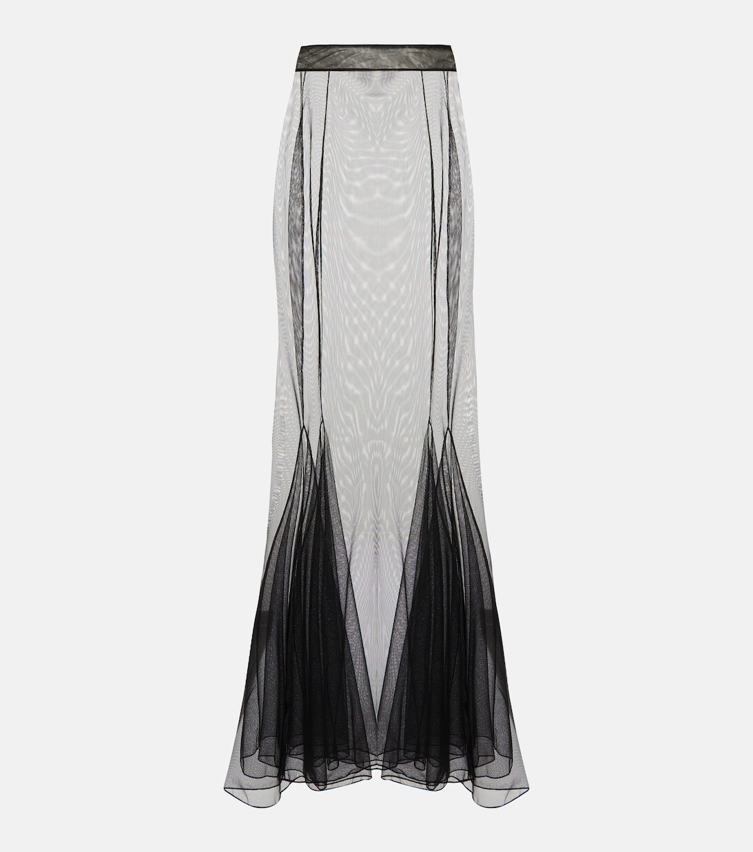 

Юбка макси из тюля SAINT LAURENT, черный