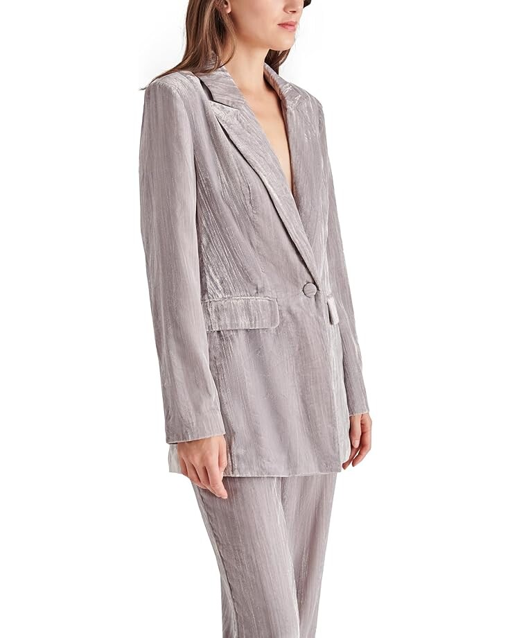 

Блейзер Steve Madden Imann Blazer, серебряный