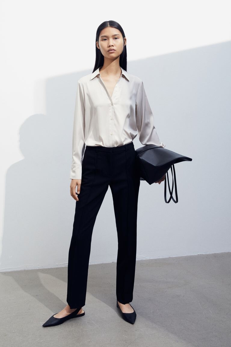 

Брюки со складками по краю H&M