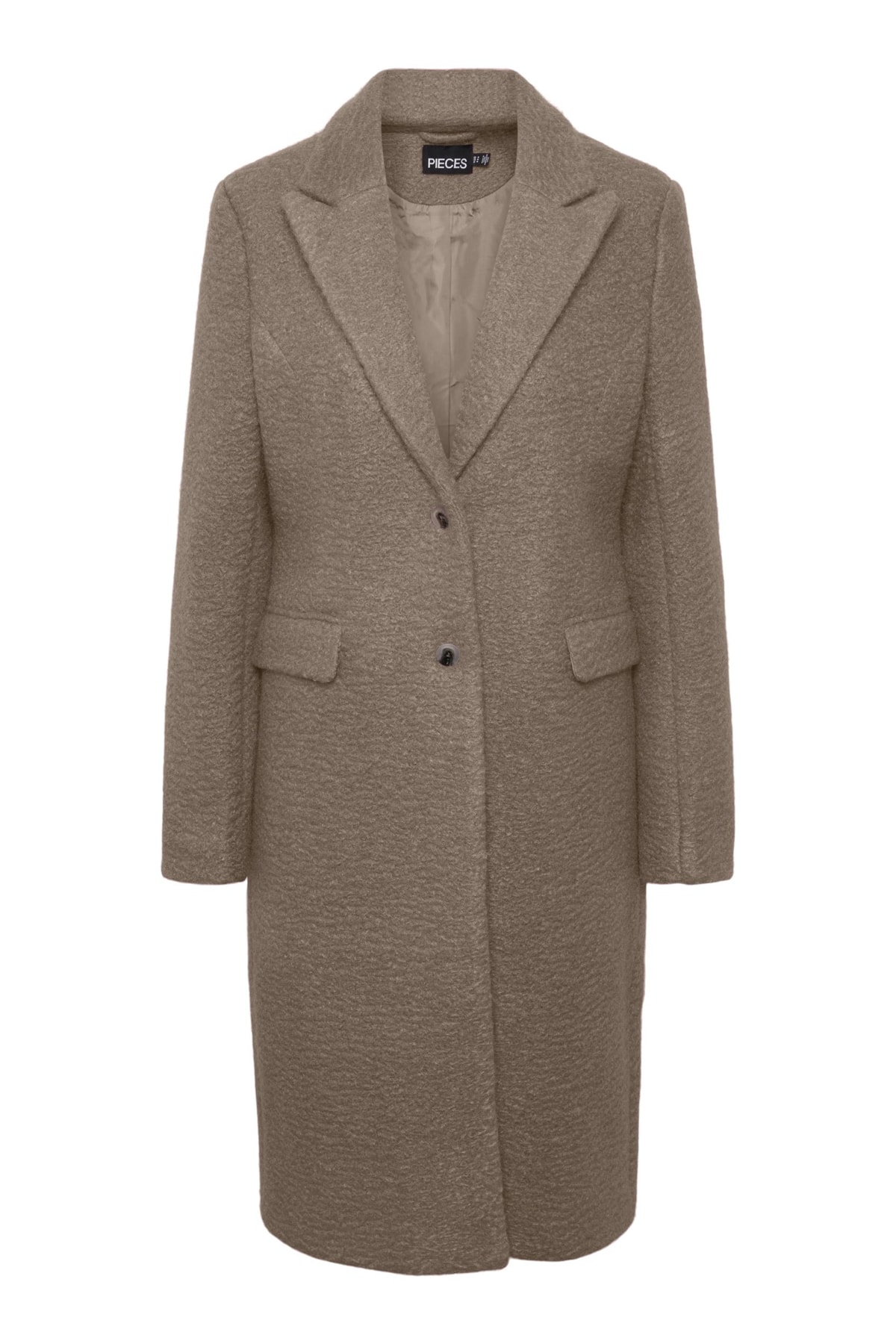 Куртка - Коричневый - Свободный крой PIECES, коричневый куртка серый свободный крой roxy
