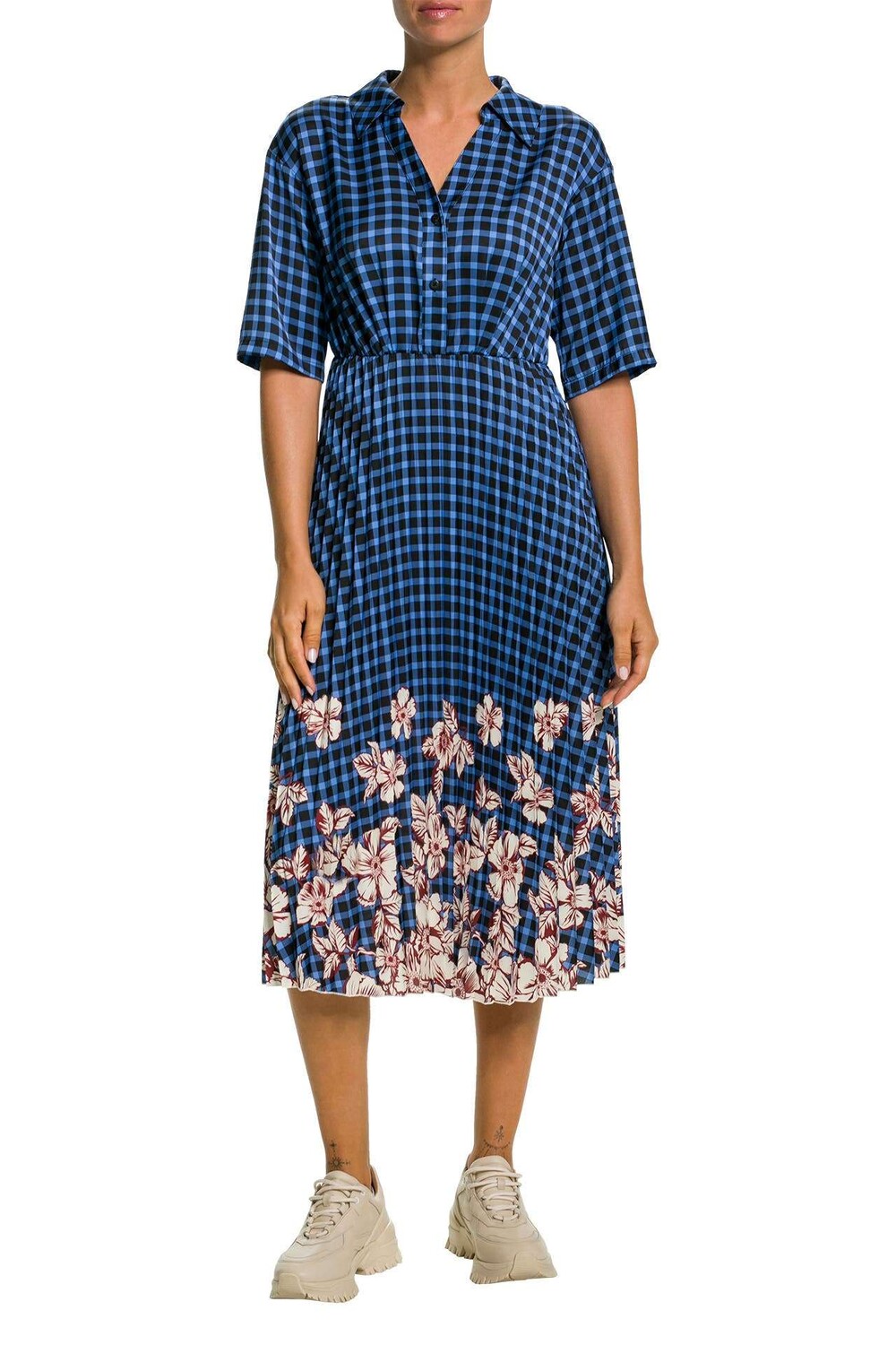 

Плиссированное платье с узором Scotch & Soda