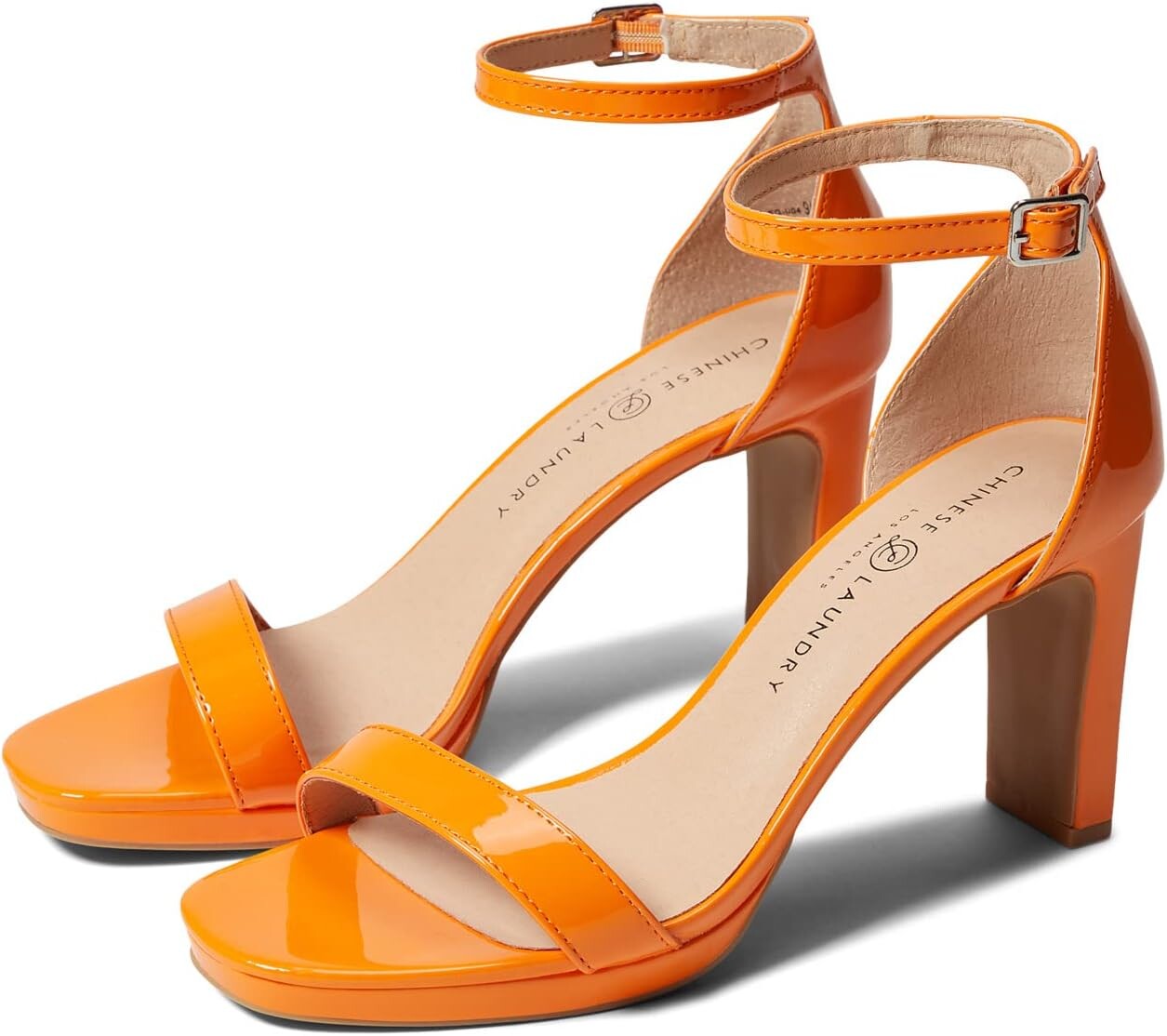 

Босоножки Tinie Chinese Laundry, цвет Orange Patent