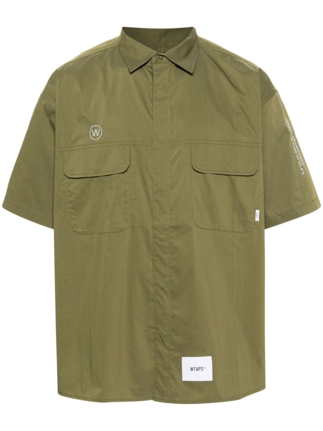 

WTAPS рубашка Ladder Coolmax с логотипом, зеленый
