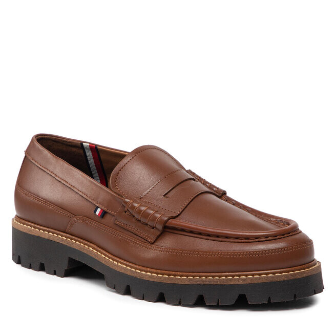 

Кроссовки Tommy Hilfiger FashionLeather Loafer, коричневый