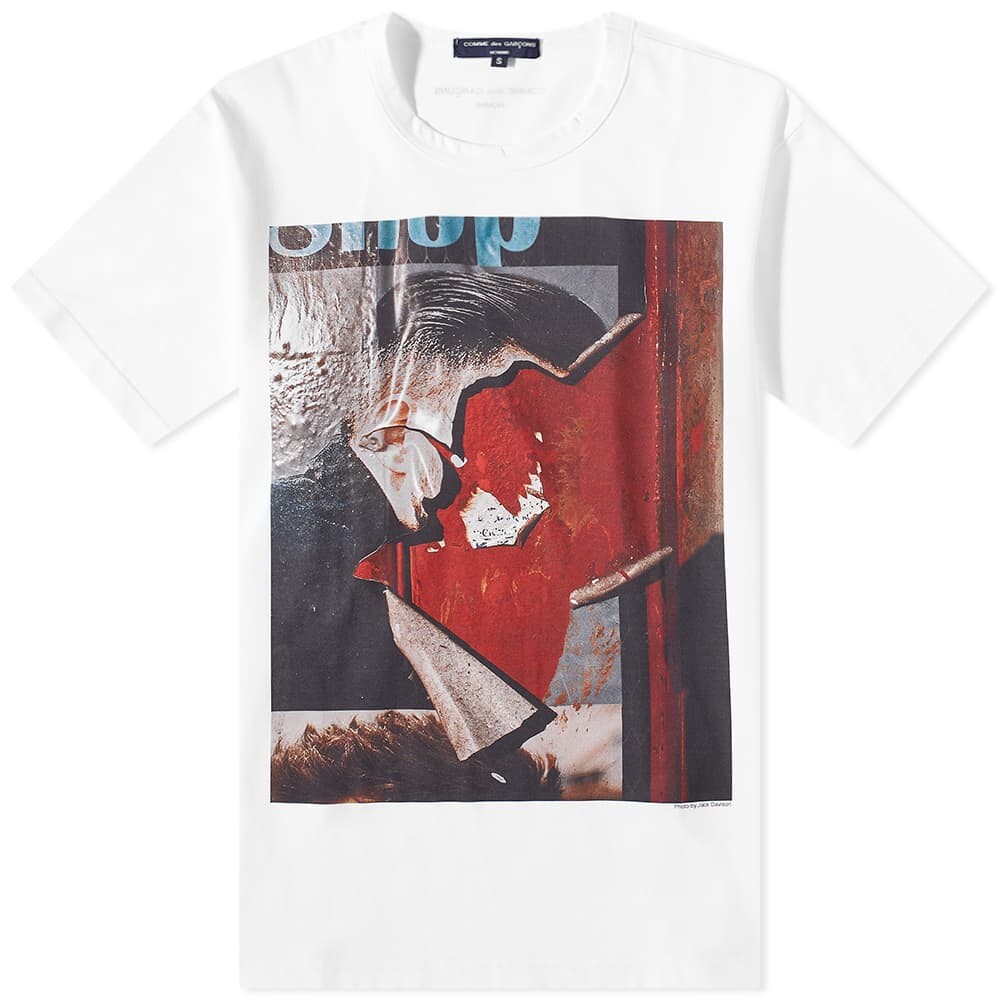 

Футболка с принтом Comme des Garçons Homme, белый