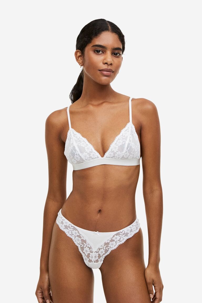 

Мягкий кружевной бюстгальтер, 2 шт H&M