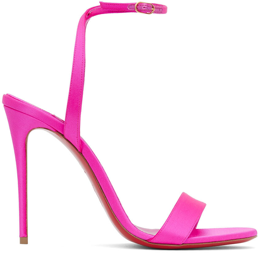 

Розовые босоножки на каблуке Loubigirl 100 Christian Louboutin, цвет Holly Pink/Lin