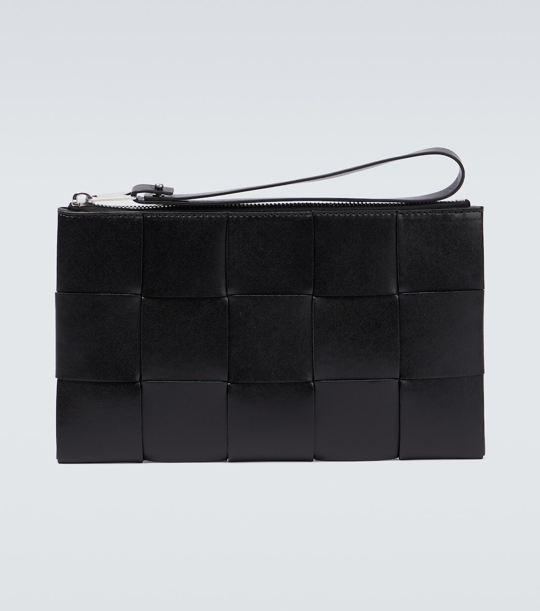 

Intreccio Маленький кожаный клатч Bottega Veneta, черный