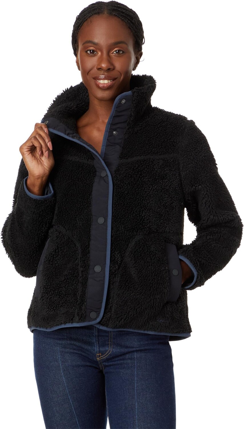 

Куртка Petite Bean's Sherpa Fleece Jacket L.L.Bean, черный